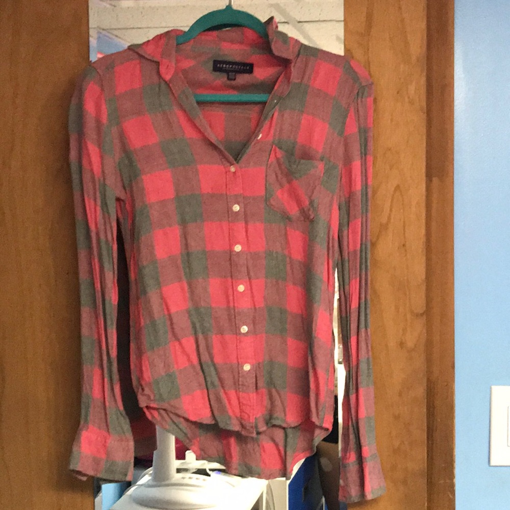 Pink and gray long sleeve